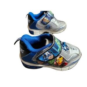 Marvel Avengers Toddler Boy Light Up Sneakers Shoes Size 7 Iron Man Hulk Captain